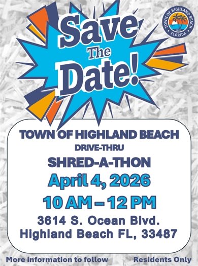 Shredding Event Save The Date - April 4